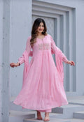 Label Tanuja-BEAUTIFUL COTTON KURTI PANT AND DUPATTA