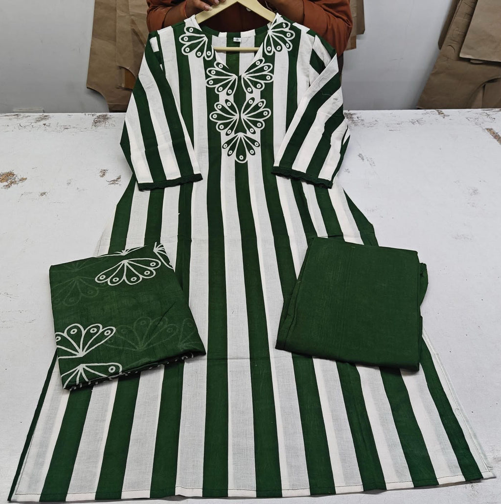Label Tanuja-Designer  Floral Print Cotton Suit