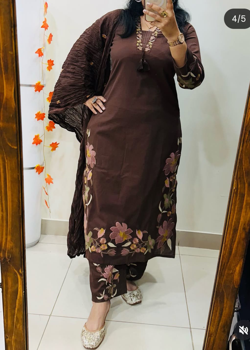Label Tanuja-cotton fabric kurti pant dupatta sets