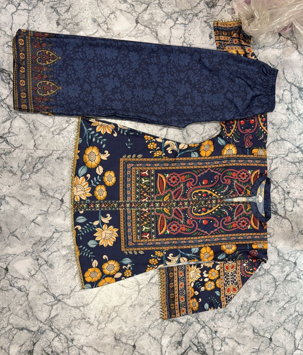 Label Tanuja-Floral Printed Cord Set