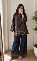 Label Tanuja-Floral Printed Cord Set