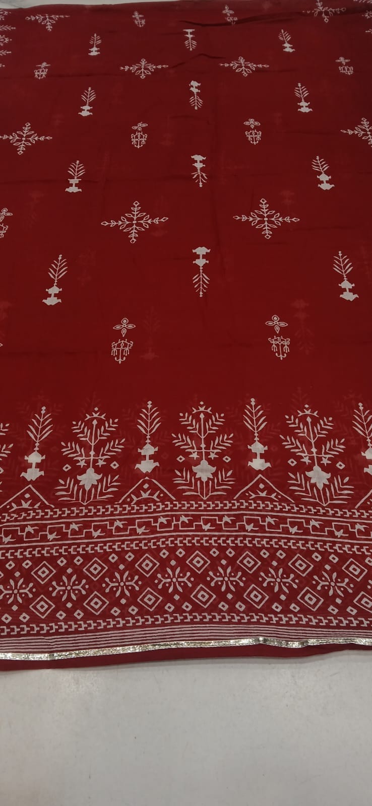 Label tanuja-Discharge print kurti pant dupatta sets