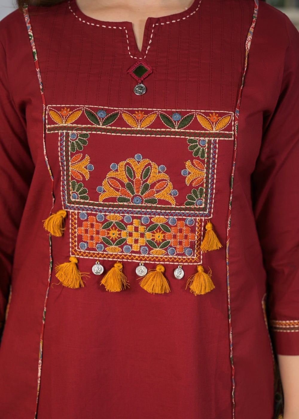 Label Tanuja-kurti Paired up with pant and full printed dupatta