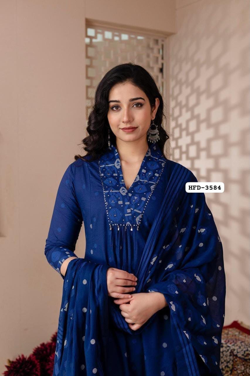Label Tanuja-3pcs Kurti Set
