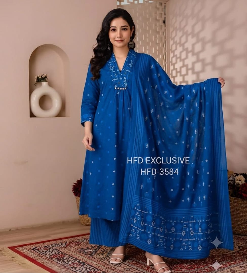 Label Tanuja-3pcs Kurti Set