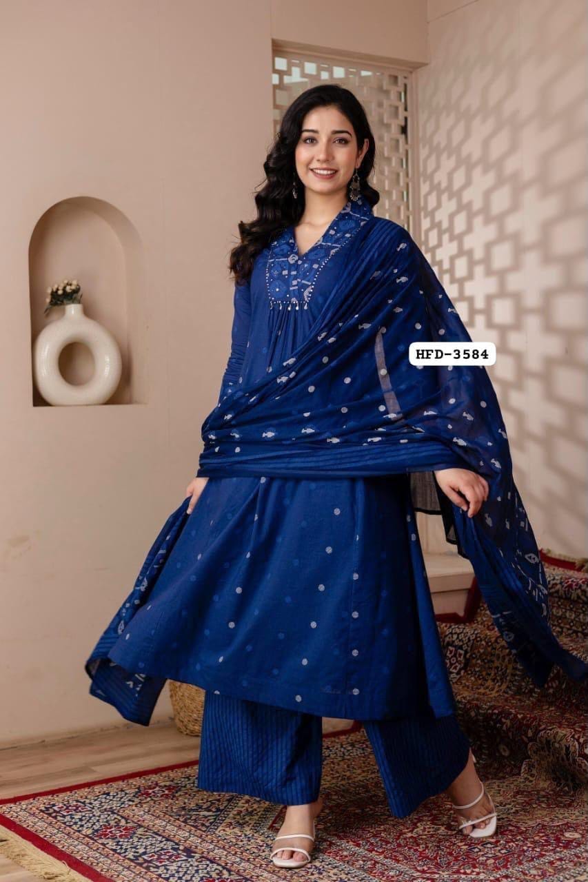 Label Tanuja-3pcs Kurti Set
