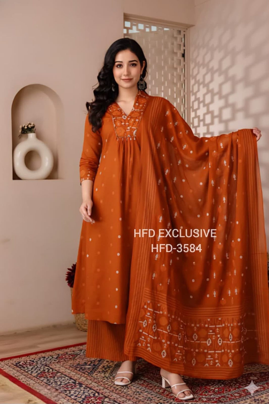 Label Tanuja-3pcs Kurti Set
