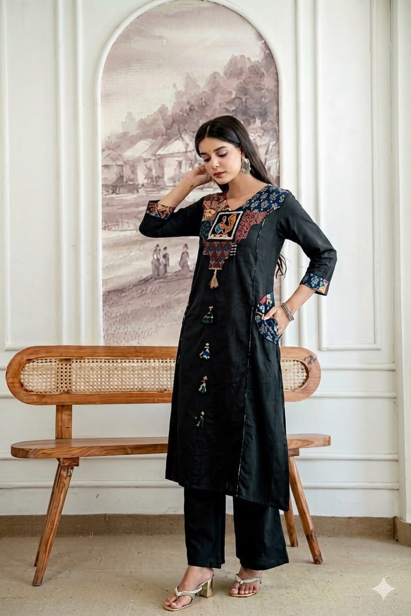 Label Tanuja-Premium cotton fabric suit set