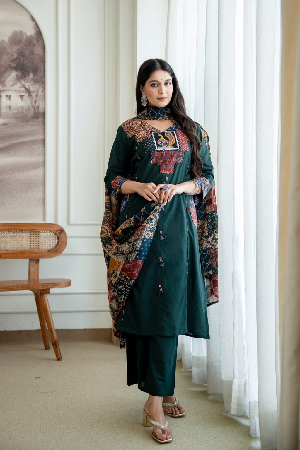 Label Tanuja-Premium cotton fabric suit set