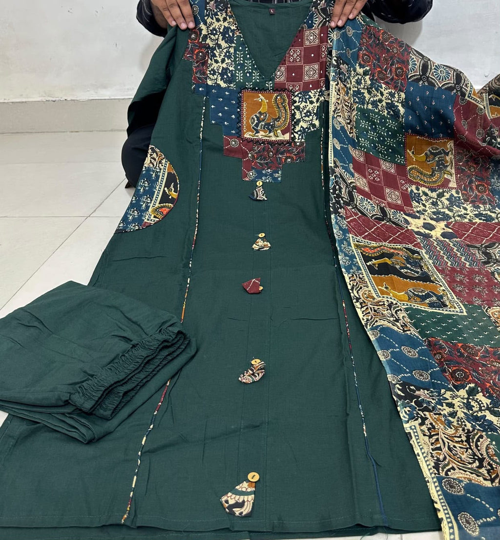 Label Tanuja-Premium cotton fabric suit set