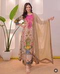 Label Tanuja-NOORI ANARKALI ROUND PLAZA SET