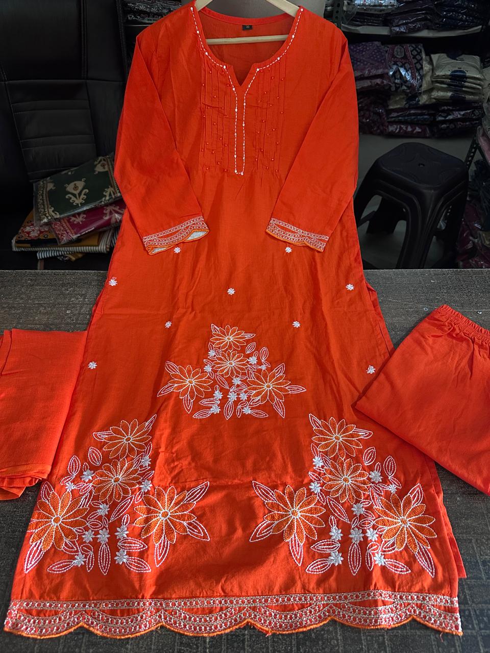 Label Tanuja-3 Piece Kurti Set